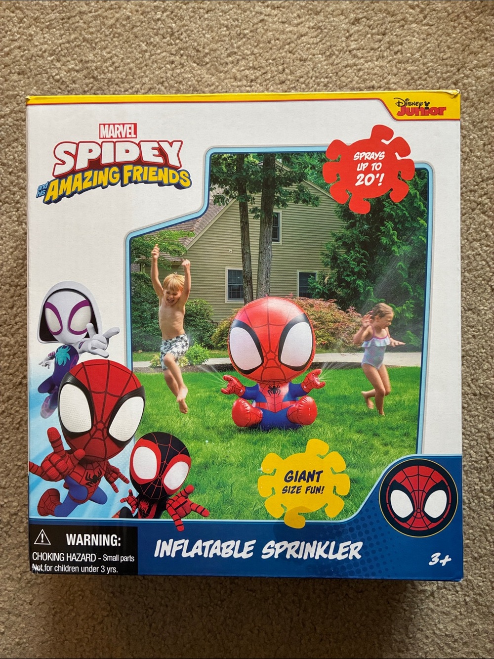 Marvel Spidey Amazing Friends Inflatable Sprinkler